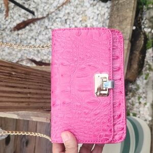 - NIB! Crocodile print small bag